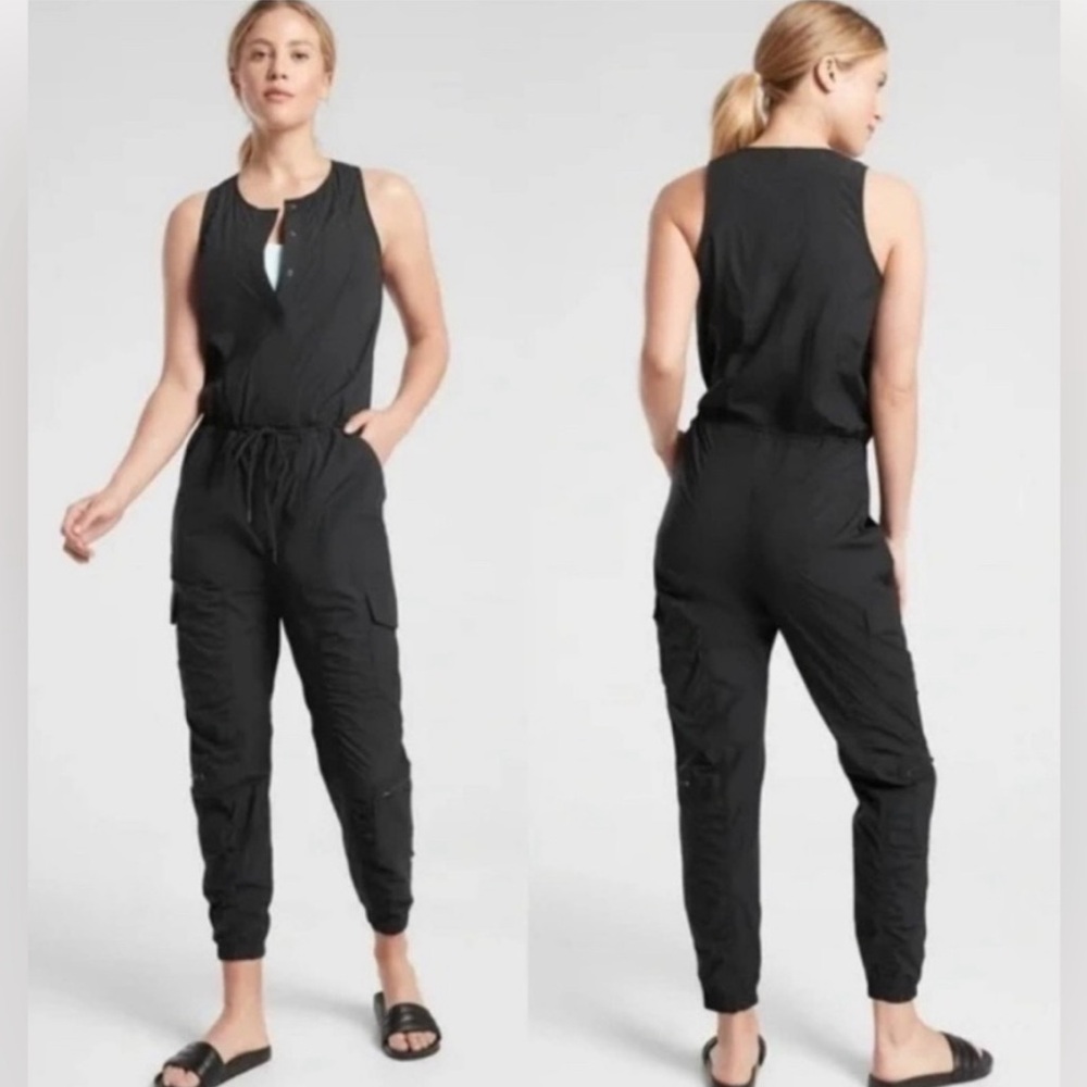 22. Athleta Canopy Parachute Cargo Sleeveless Jogger Jumsuit